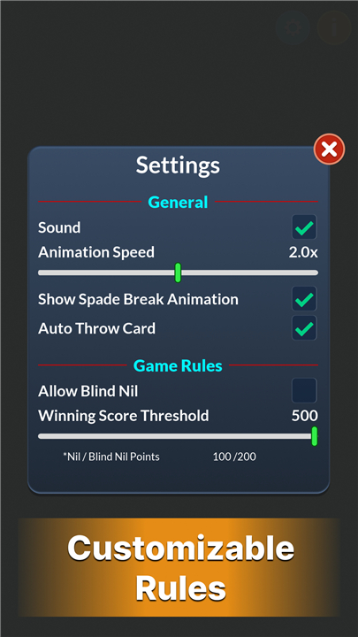 Spades - Offline Card Game screenshot6