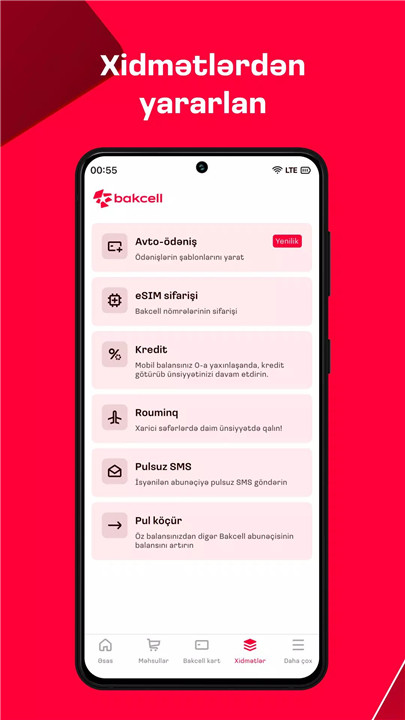 Bakcell screenshot2