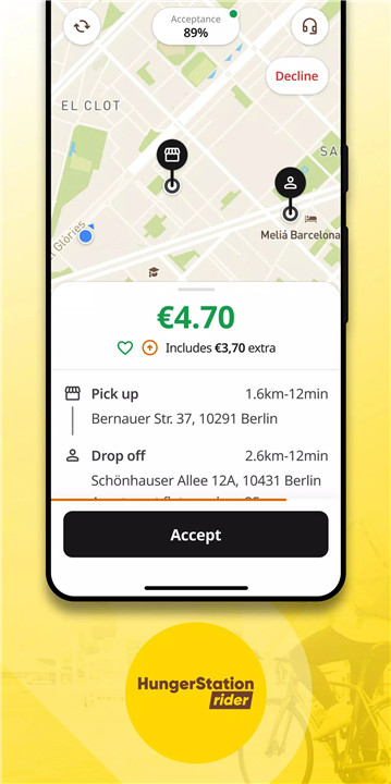 Hungerstation rider screenshot1