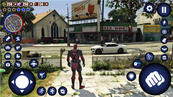 Miami Rope Hero Spider Game screenshot1