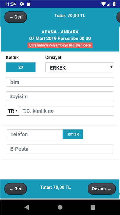 CSR Seyahat screenshot7