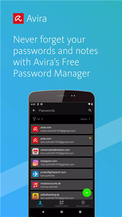 Avira Password Manager screenshot1