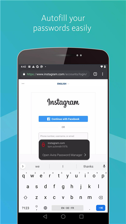 Avira Password Manager screenshot2