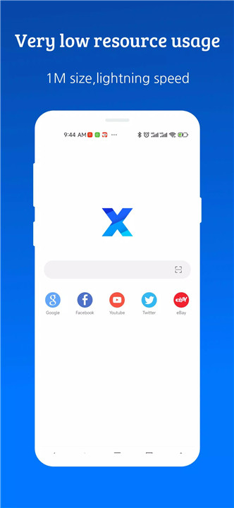 XBrowser - Mini & Super fast screenshot1
