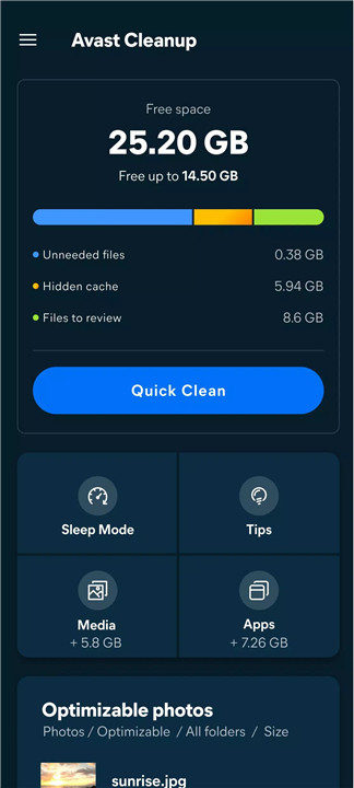 Avast Cleanup screenshot1