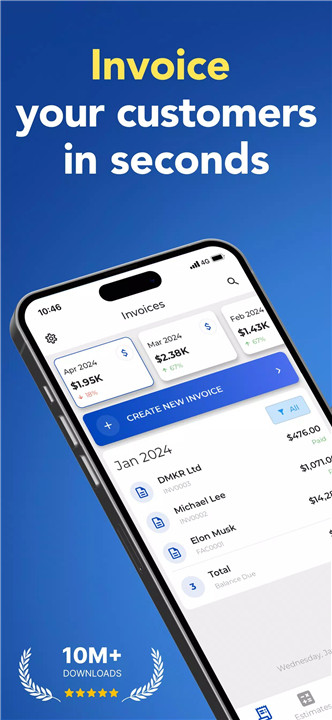 Invoice Maker - Invoice Fly screenshot1
