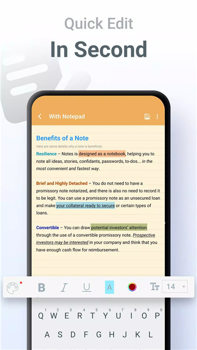 Notes, Notepad - FlyNote screenshot4