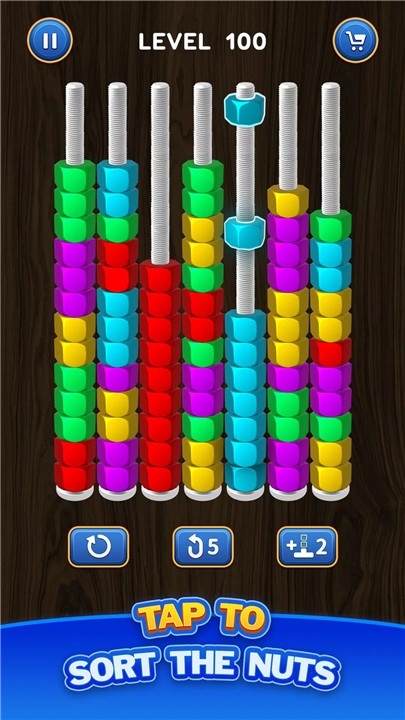 Nut Sort Puzzle - Color Sort screenshot1