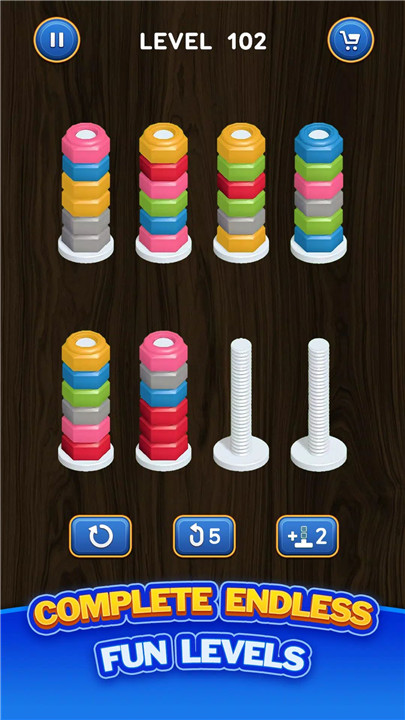 Nut Sort Puzzle - Color Sort screenshot2