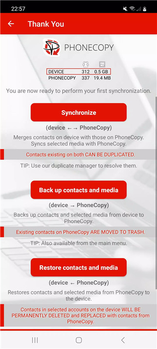PhoneCopy: Backup & Restore screenshot8