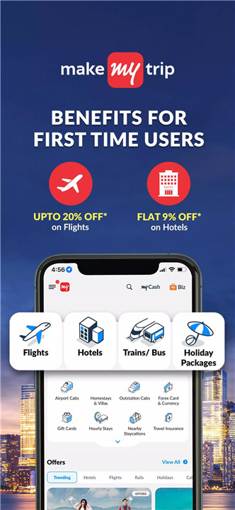 MakeMyTrip: Hotel, Flight, Bus screenshot2