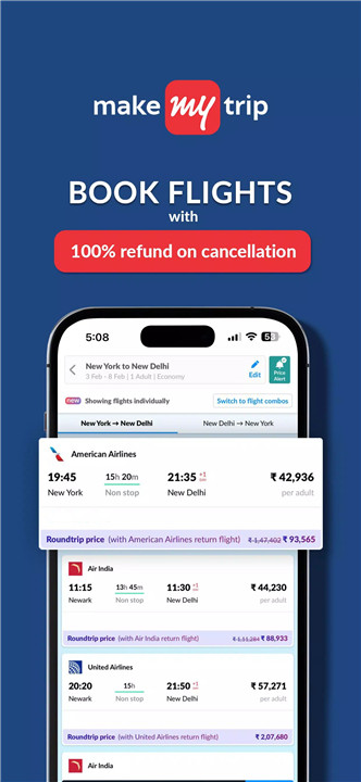 MakeMyTrip: Hotel, Flight, Bus screenshot5
