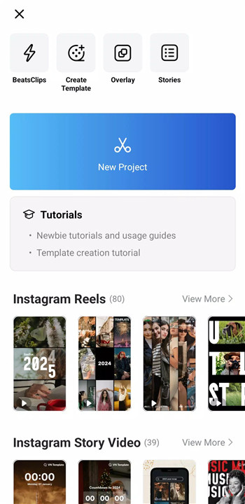 VN - AI Video Editor screenshot1
