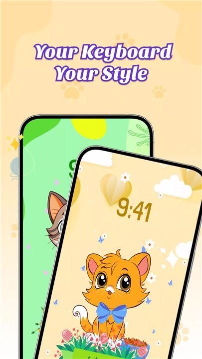 Cat Keyboard - Cute Kitty Skin screenshot5