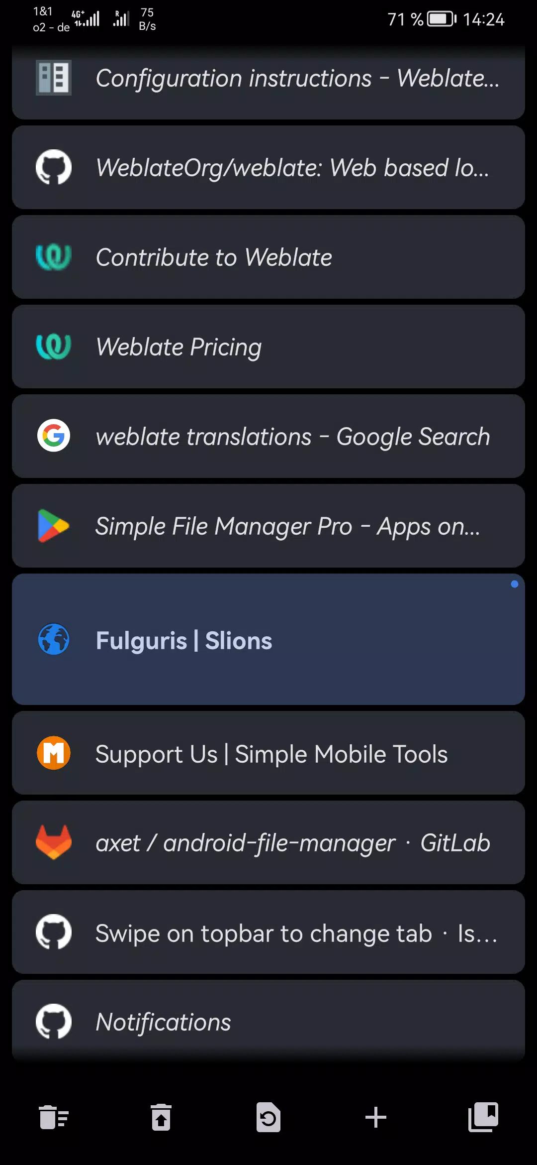 Fulguris Web Browser screenshot4