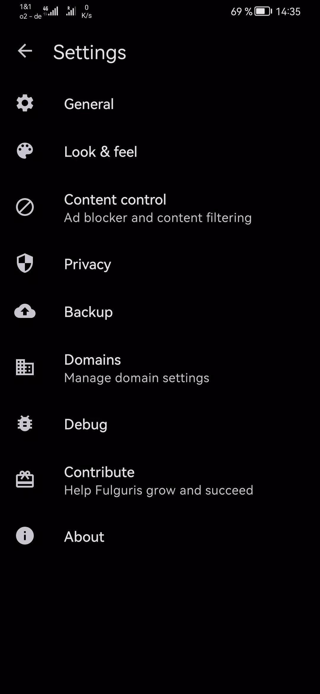 Fulguris Web Browser screenshot6