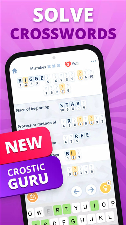 Crostic Guru - Guess The Words screenshot1