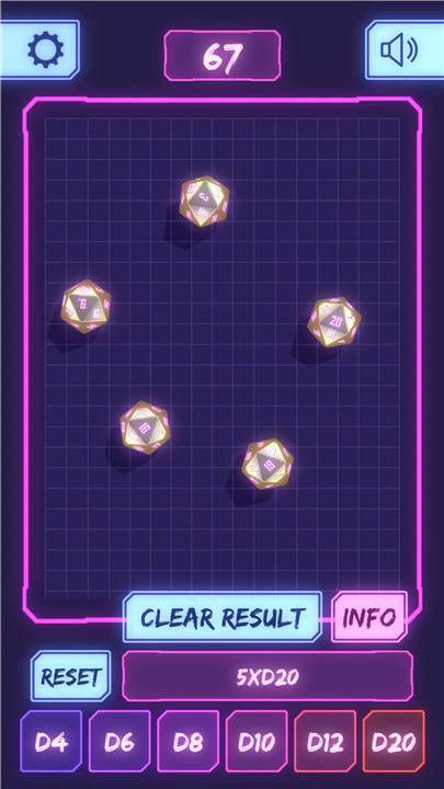 Cyber Dice - 3D Dice Roller screenshot2