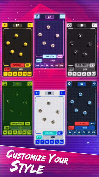 Cyber Dice - 3D Dice Roller screenshot4