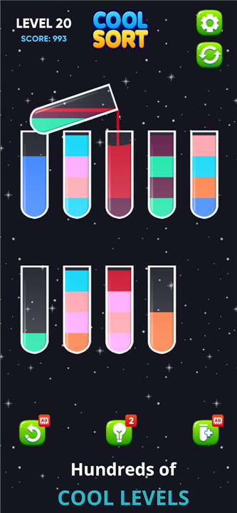 Cool Sort - Liquid Puzzle Game screenshot1