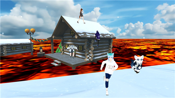 The floor is lava game parkour screenshot2