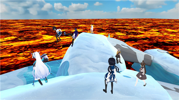 The floor is lava game parkour screenshot4