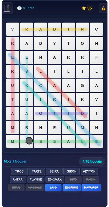 Mots Mêlés Plus screenshot3