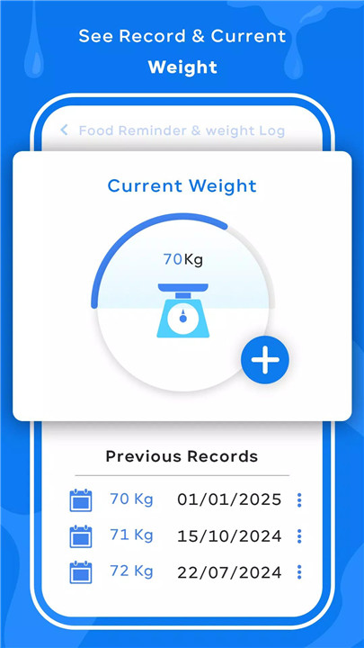 Food Reminder & Weight Log screenshot8