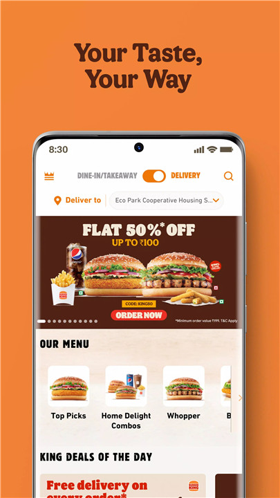 Burger King India screenshot2