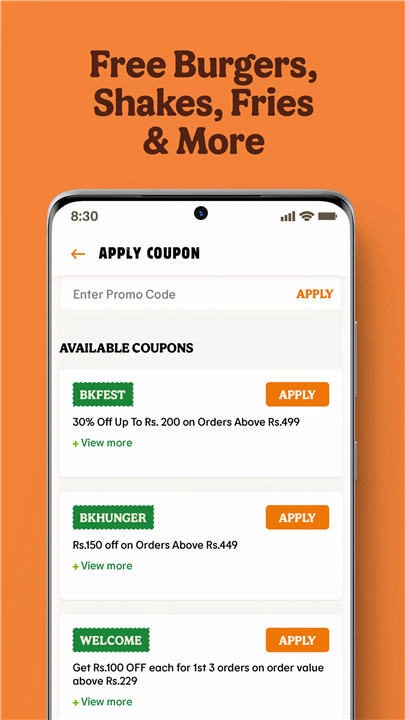 Burger King India screenshot7