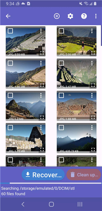 DiskDigger photo/file recovery screenshot1
