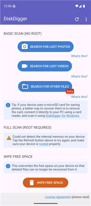 DiskDigger photo/file recovery screenshot3