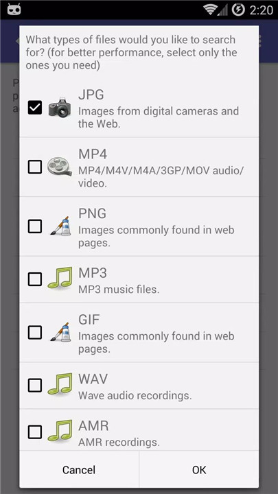 DiskDigger photo/file recovery screenshot7