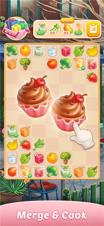 Corner cafe : Merge & Cook screenshot1