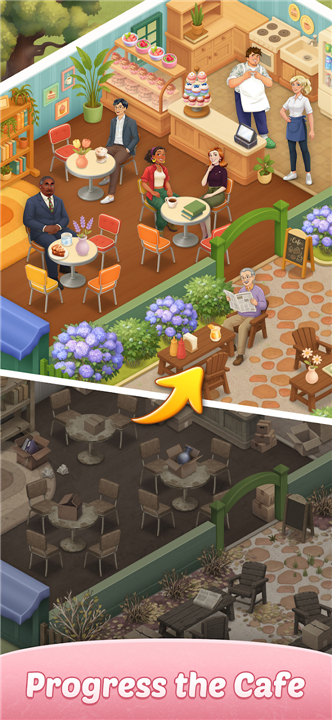 Corner cafe : Merge & Cook screenshot2