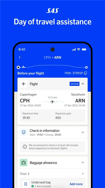 SAS – Scandinavian Airlines screenshot7