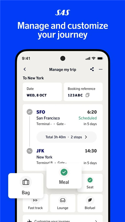 SAS – Scandinavian Airlines screenshot5