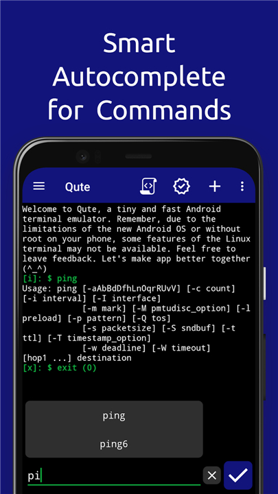 Qute: Terminal emulator screenshot3