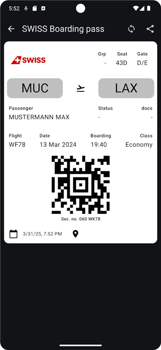 FossWallet screenshot3