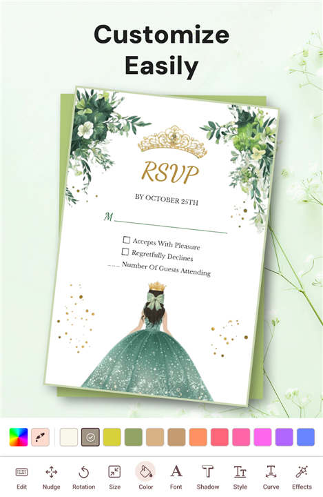 Invitation Maker & RSVP Cards screenshot2