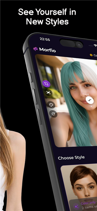 Morfio: Hairstyle & Hair Color screenshot2