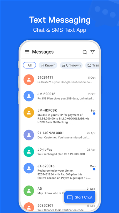 Messages: SMS & Text Messaging screenshot1