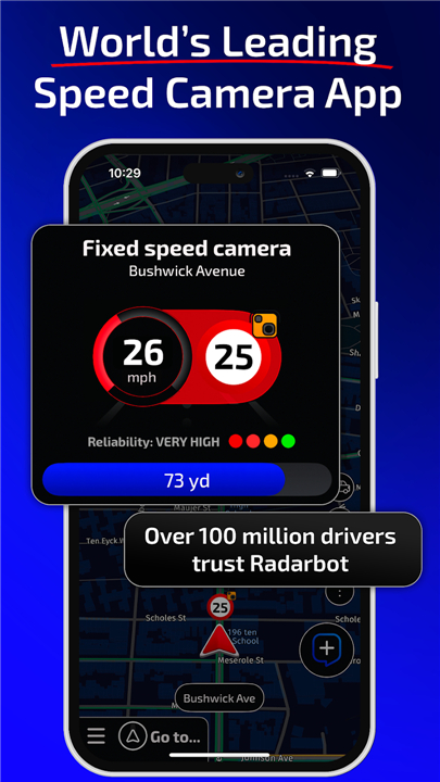 Radarbot: Radar Detector, GPS screenshot1