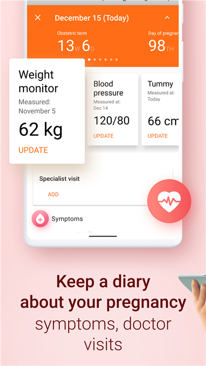 Pregnancy and Due Date Tracker screenshot3