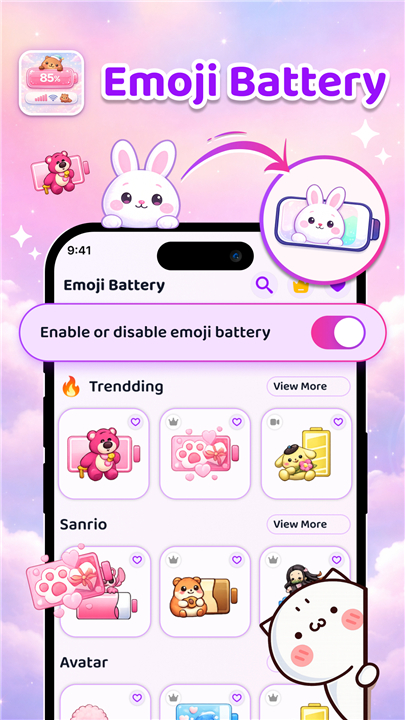 Emoji Battery Icon Customize screenshot1