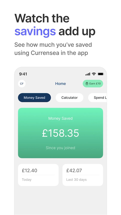 Currensea - Travel Debit Card screenshot5