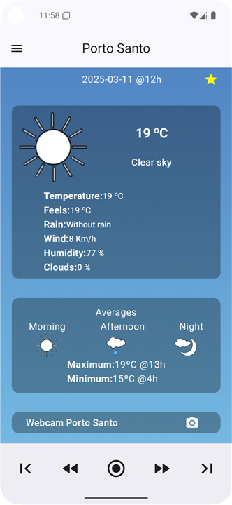 MadeiraWeather screenshot2
