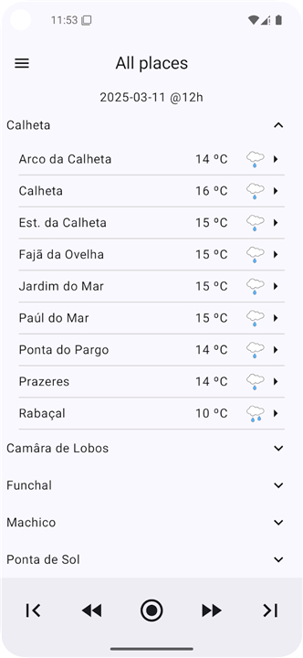 MadeiraWeather screenshot3