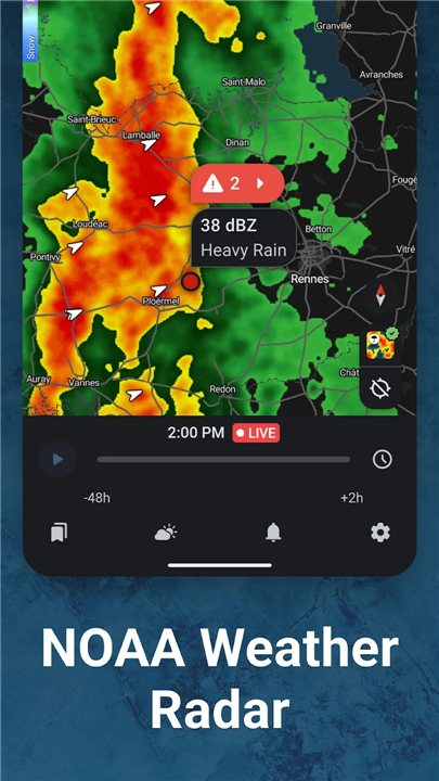 Rain Viewer: Weather Radar Map screenshot1