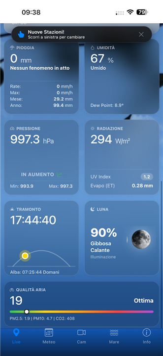 Orosei Meteo screenshot1